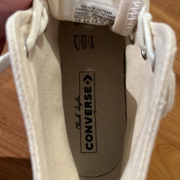 Brand New Converse Chuck Taylor 70’s Parchment High Tops Mens 7.5 Womens 9.5 - Picture 5 of 5